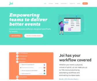 Joi.events(Collaborative planning and scheduling software for events) Screenshot