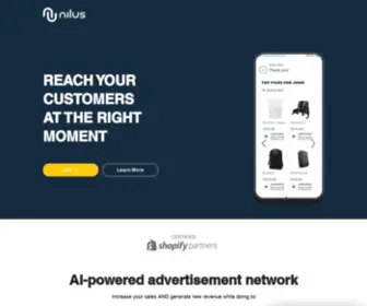 Join-Nilus.com(Native Ads Network) Screenshot