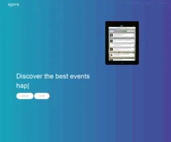 Joinagora.com(Agora lists all the best events at your university) Screenshot