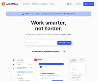 Joinassembly.com(Discover Assembly's #1 Employee Recognition Platform) Screenshot