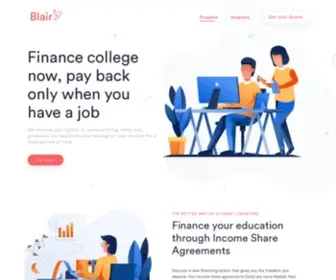 Joinblair.com(Better Student Financing) Screenshot