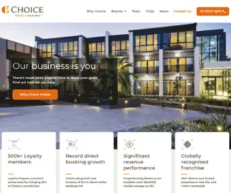 Joinchoicehotels.com.au(Reach your goals with Choice Hotels) Screenshot