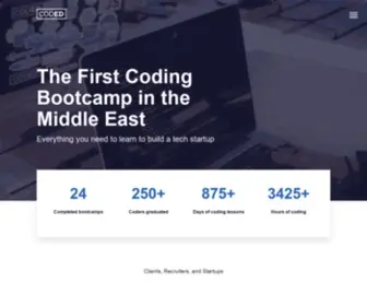Joincoded.com(The First Coding Bootcamp in the Middle East) Screenshot