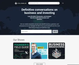 Joincolossus.com(Colossus Colossus) Screenshot