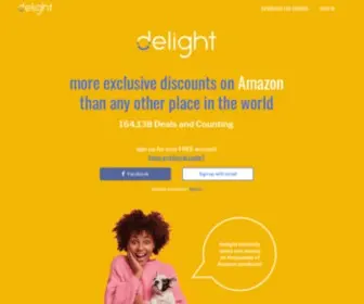 Joindelight.com(Delight is a browser extension) Screenshot