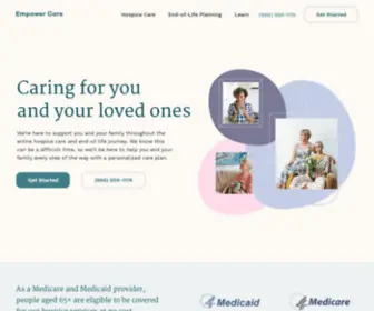 Joinempowercare.com(End of Life Care for Patients and Their Families) Screenshot