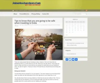 Joinerinaberdeen.com(Information Blog Regarding Travel & Destinations) Screenshot