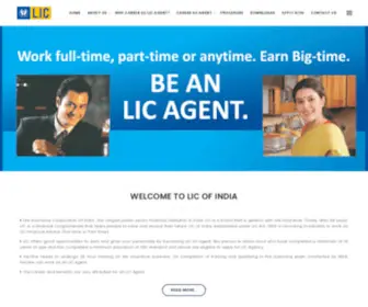 Joingovlifeinsurance.com(LIC of India) Screenshot