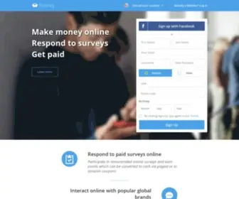 Joinhiving.com(Paid surveys) Screenshot