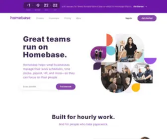 Joinhomebase.com(All-in-one Employee Scheduling, Time Clocks, Payroll, & More) Screenshot