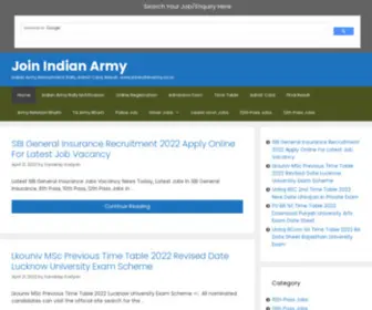 Joinindianarmyi.com(Join Indian Army) Screenshot