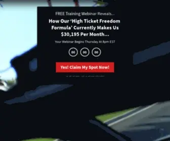 Joinlandon.com(High Ticket Freedom Formula) Screenshot