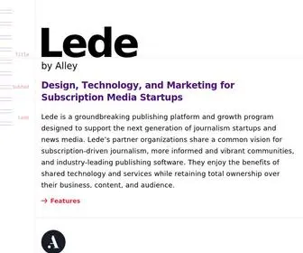 Joinlede.com(Lede) Screenshot