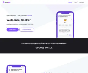 Joinoneself.com(Seek without judgement) Screenshot