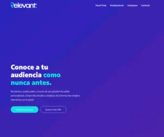 Joinrelevant.com(Conoce a tu audiencia como nunca antes) Screenshot