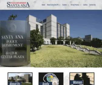 Joinsantaanapd.org(The City of Santa Ana) Screenshot