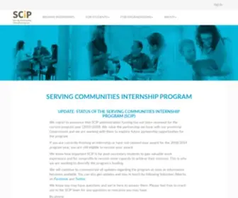 Joinscip.ca(Serving Communities Internship Program) Screenshot