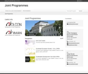 Jointdegree.eu(Joint Programmes) Screenshot