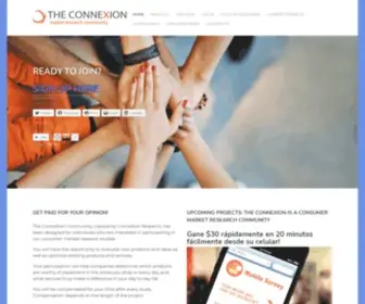 Jointheconnexion.com(The ConneXion is a Consumer Market Research Community) Screenshot