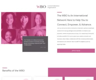 Jointhewbo.com(Women's business organization) Screenshot