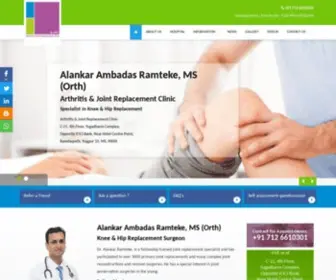 Jointreplacementclinic.com(Arthritis and Joint Replacement Clinic) Screenshot