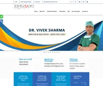 Jointsproclinic.com(Joints Pro Clinic) Screenshot