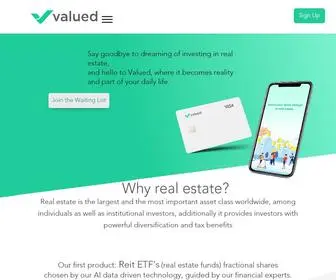 Joinvalued.com(The First Real Estate Micro Investing App) Screenshot