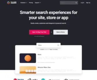 Jojari.com(AI-powered Site Search Solutions) Screenshot