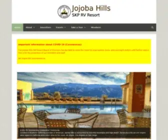 Jojobahills.com(Jojoba Hills SKP RV Resort) Screenshot