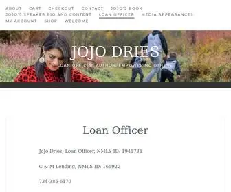 Jojodries.com(Loan Officer) Screenshot