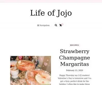 Jojolifestyle.com(Life of Jojo) Screenshot