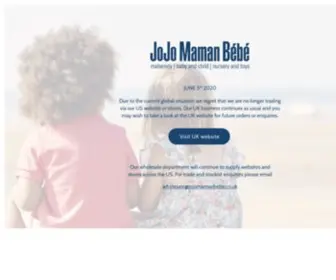 Jojomamanbebe.com(JoJo Maman B) Screenshot