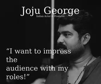 Jojugeorge.com(Indian Actor & Producer) Screenshot