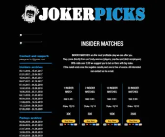 Jokerpicks.com Screenshot
