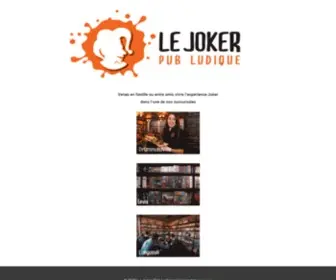 Jokerpub.ca(Le Joker Pub Ludique) Screenshot