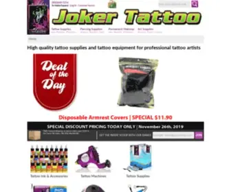 Jokertattoo.net(Joker Tattoo Supply) Screenshot