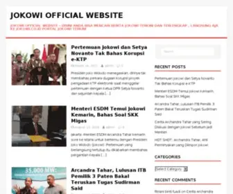 Jokowi.co.id(Jokowi Official Website) Screenshot