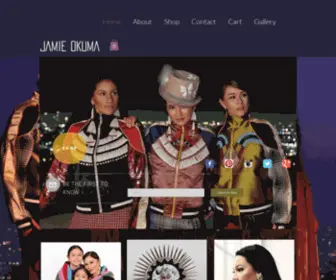 Jokuma.com(Native American Fashion Artist) Screenshot