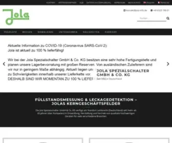 Jola-Info.de(Füllstandsmessung & Leckagedetektion) Screenshot