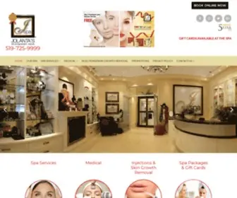 Jolantasspa.com(Spa Waterloo) Screenshot