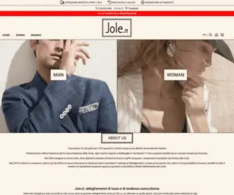 Jole.it(Negozio creato usando PrestaShop) Screenshot