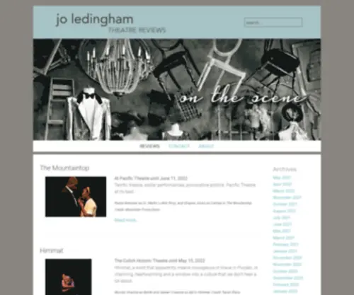 Joledingham.ca(Jo Ledingham Theatre Reviews) Screenshot
