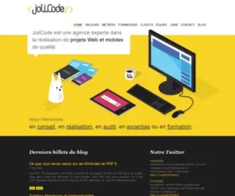 Jolicode.com(Réalisation de projets Web et mobiles de qualité) Screenshot