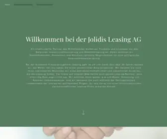 Jolidis-Leasing.de(Jolidis Leasing AG) Screenshot