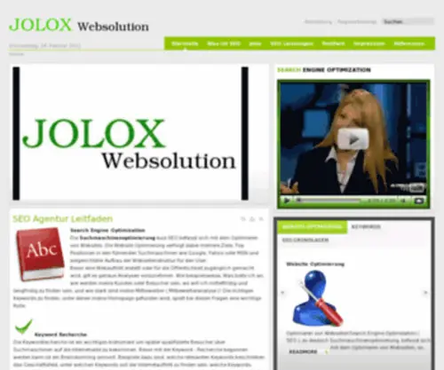 Jolox.com(SEO Suchmaschinenoptimierung) Screenshot