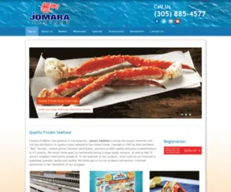 Jomaraseafood.com(Wholesale Quality Frozen Seafood Importer Miami) Screenshot