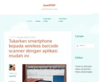 Jomphp.com(Pusat Informasi IT anda) Screenshot