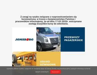 Jomsborg.com.pl(Przewozy pasażerskie oraz usługi dźwigowe) Screenshot