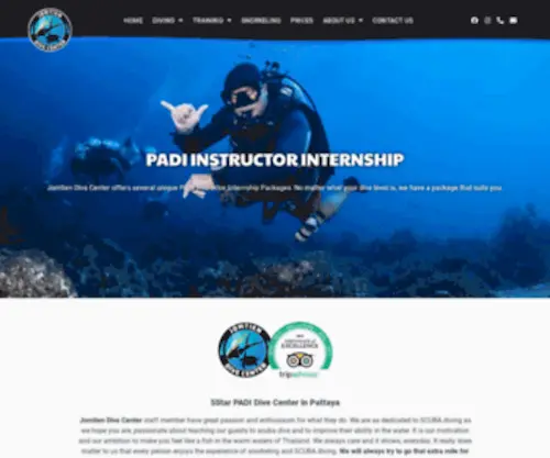 Jomtiendivecenter.com(Jomtien Dive Center) Screenshot