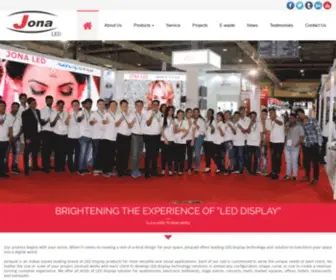 Jonaled.com(LED Advertising Video Display Screen Wall Manufacturers & Suppliers India) Screenshot